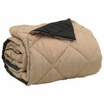 Sommerdyne Svart Og Taupe 220 X 200 Cm Mikrofiber