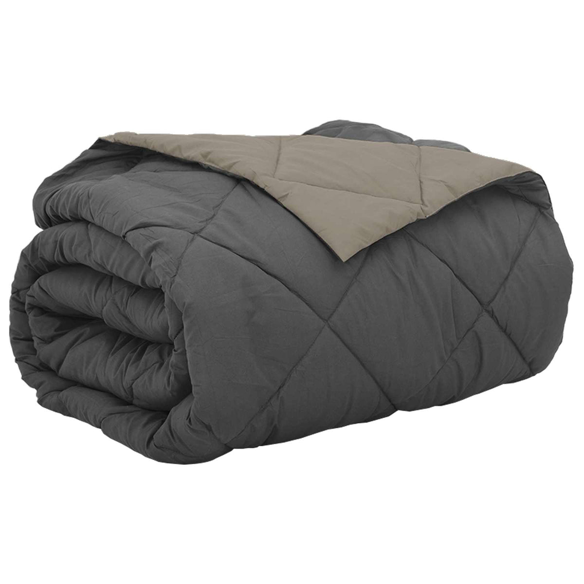 Sommerdyne Lys Grå Og Antrasitt 200 X 200 Cm Mikrofiber