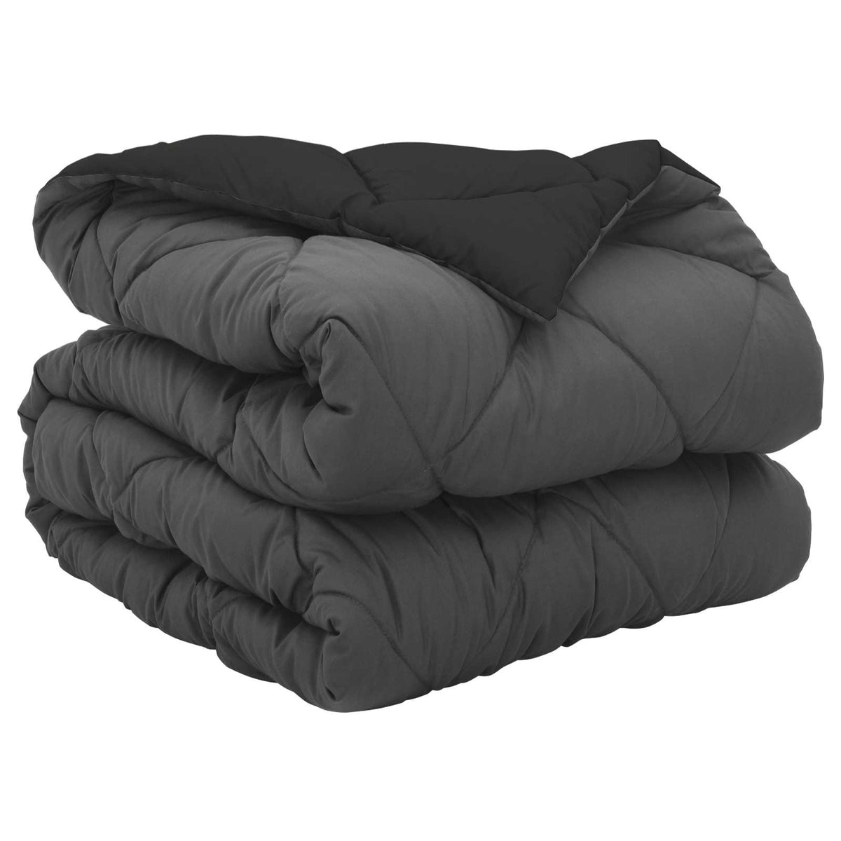 Full År Dyne Svart Og Anthracite 200 X 135 Cm Mikrofiber