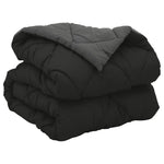 Full År Dyne Svart Og Anthracite 200 X 135 Cm Mikrofiber
