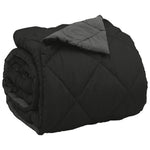 Full År Dyne Svart Og Anthracite 220 X 240 Cm Mikrofiber