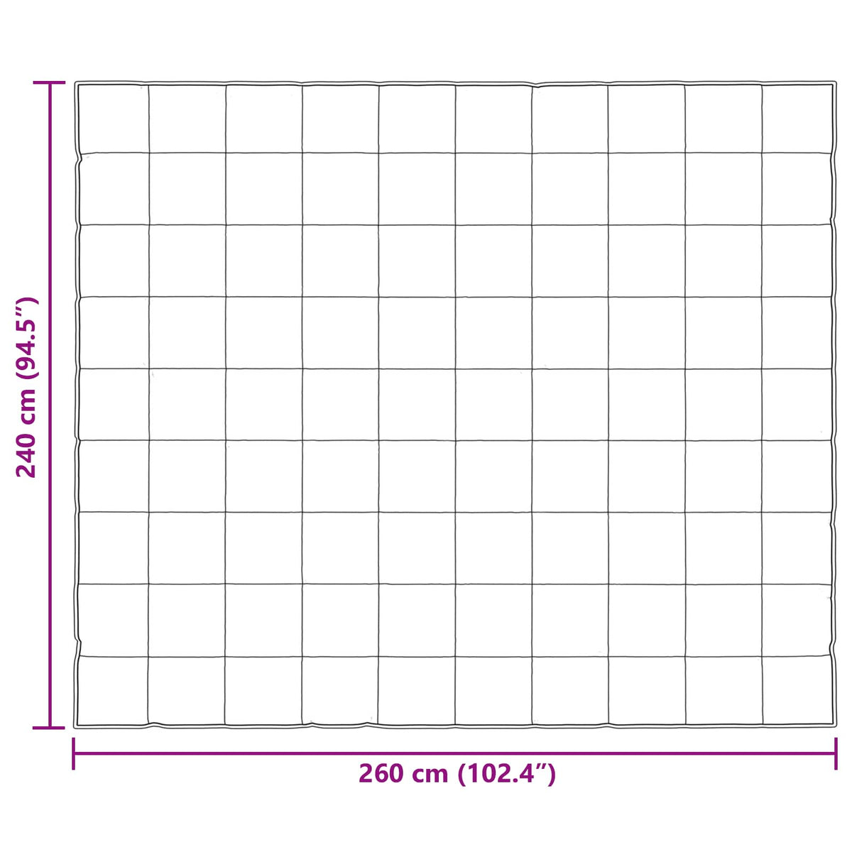 Sommerdyne Svart 240 X 260 Cm Sateng Og Mikrofiber