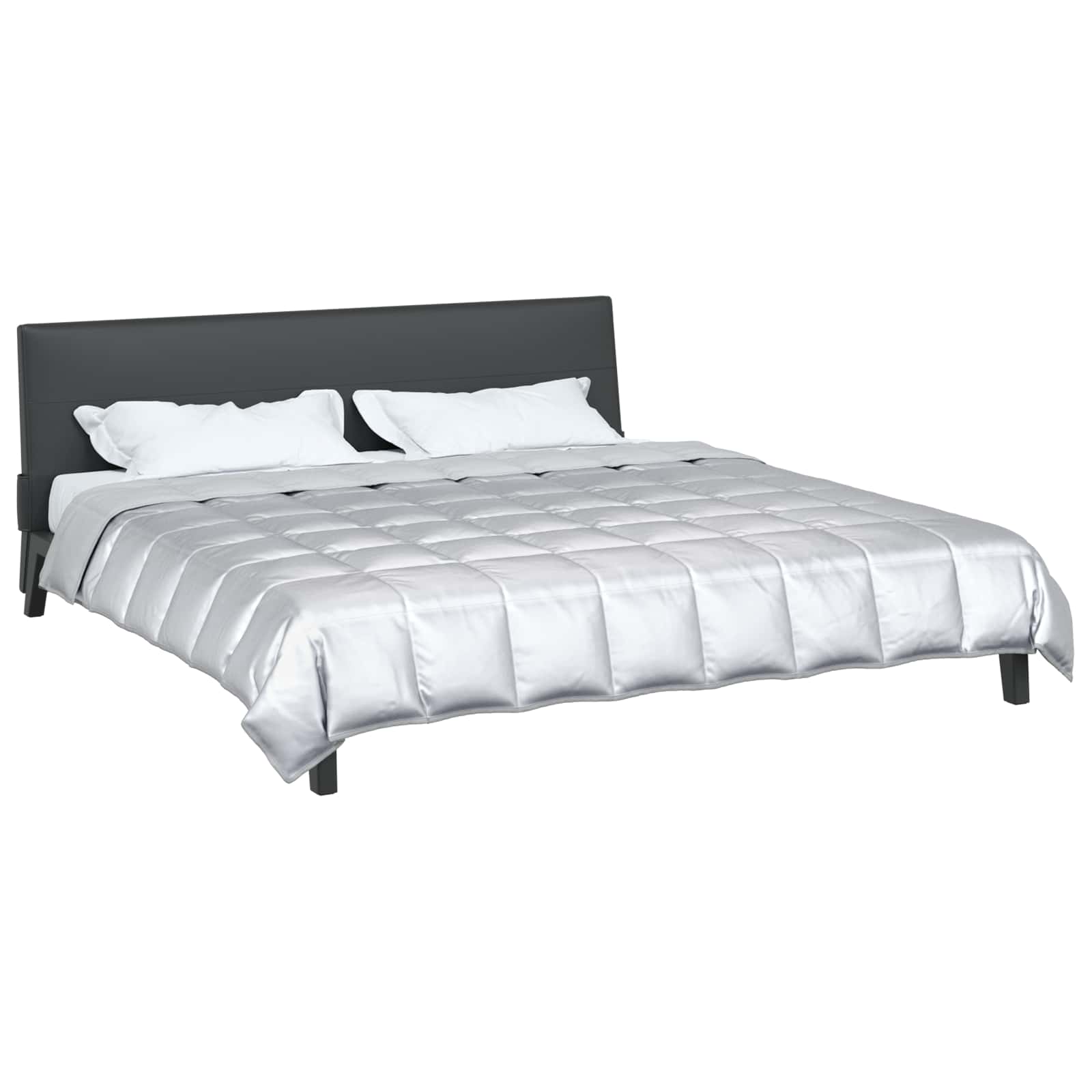 Sommerdyne Sølv 200 X 200 Cm Sateng Og Mikrofiber