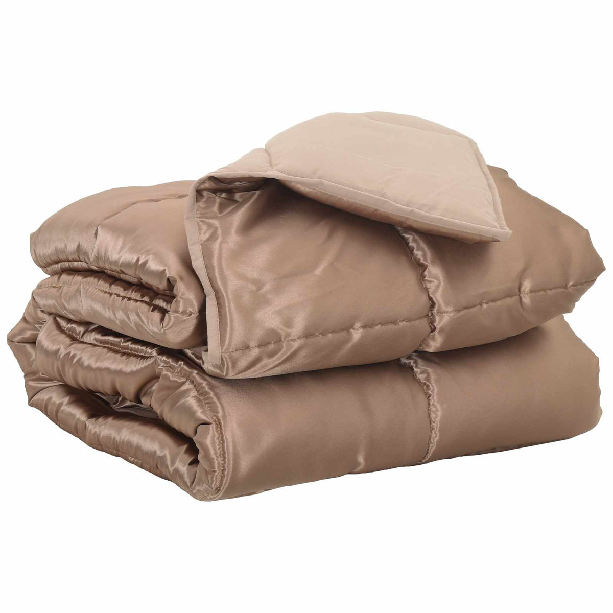 Full År Dyne Gull 240 X 260 Cm Sateng Og Mikrofiber