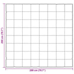 Full År Dyne Svart 200 X 200 Cm Sateng Og Mikrofiber