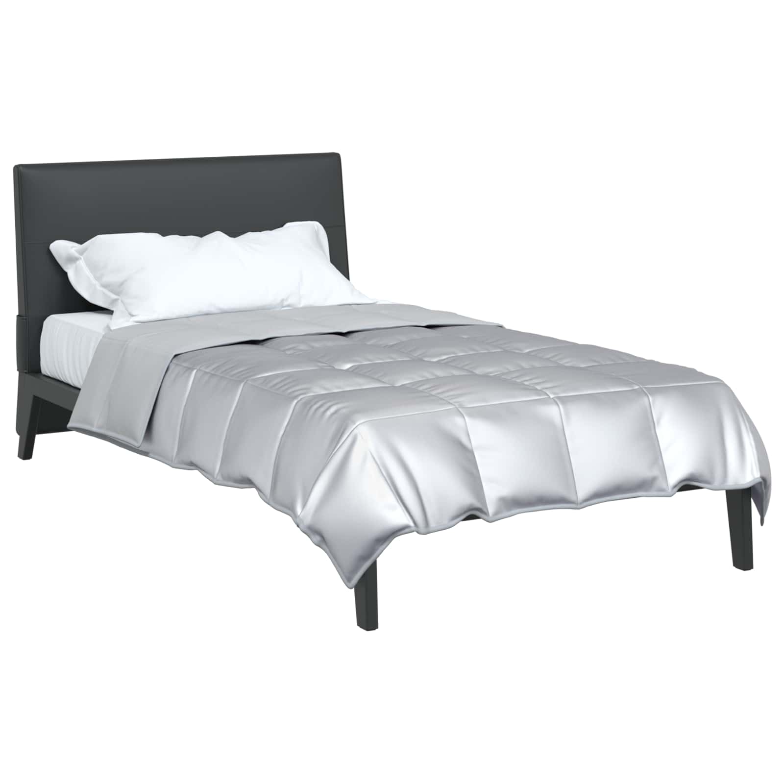 Full År Dyne Sølv 200 X 140 Cm Sateng Og Mikrofiber