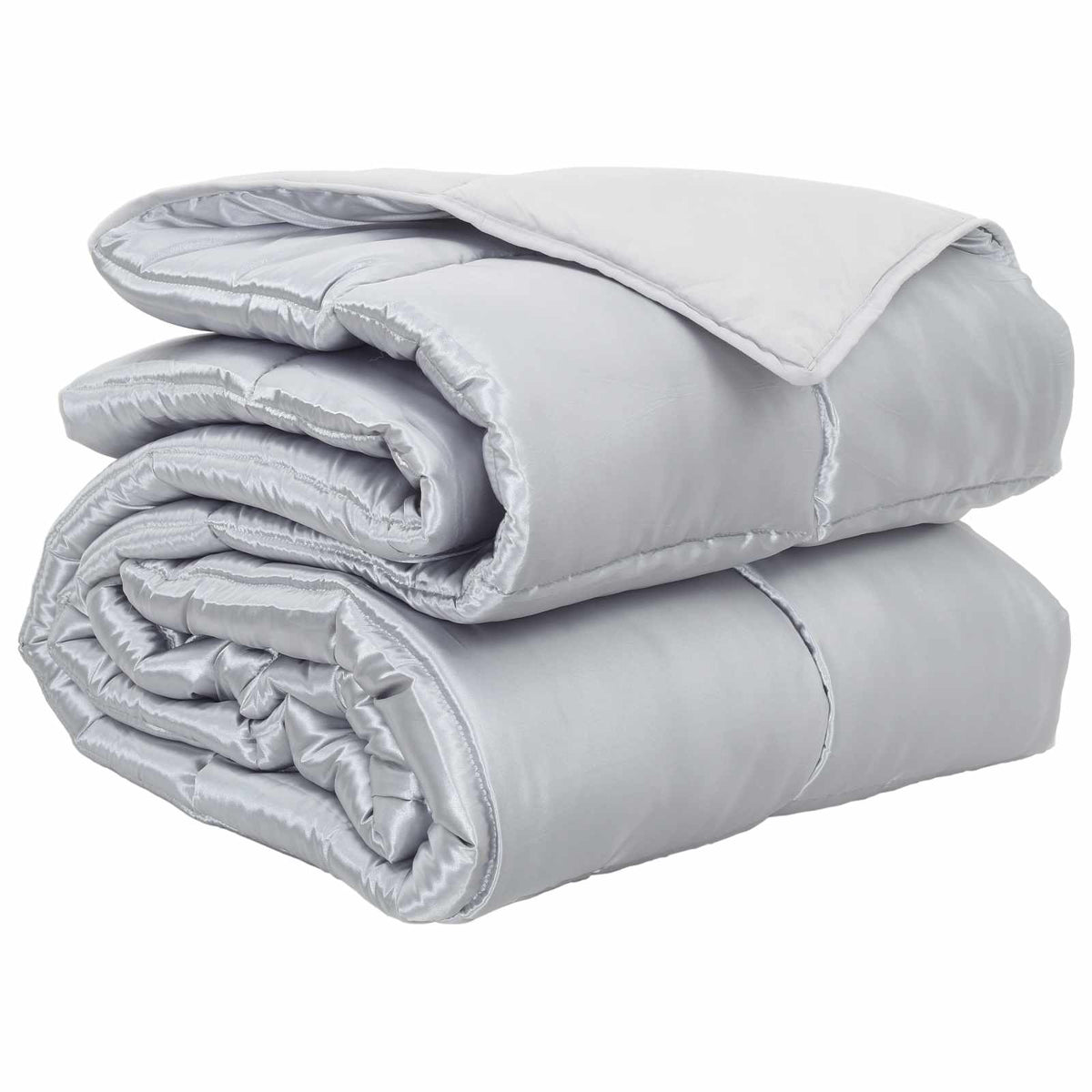 Full År Dyne Sølv 220 X 155 Cm Sateng Og Mikrofiber
