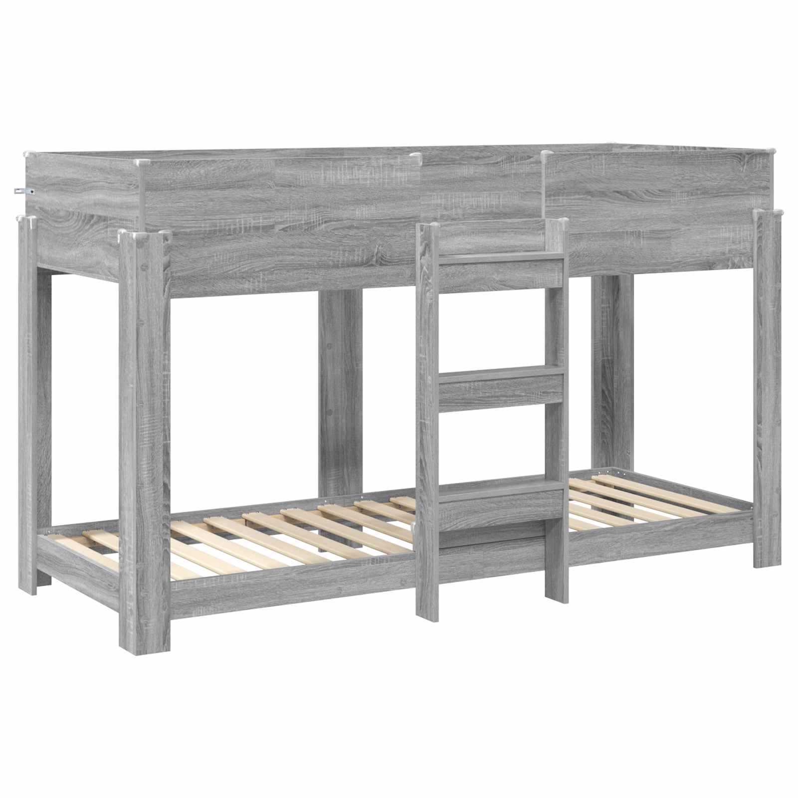 Køyeseng For Barn Grå Sonoma 75 X 190 Cm Konstruert Tre