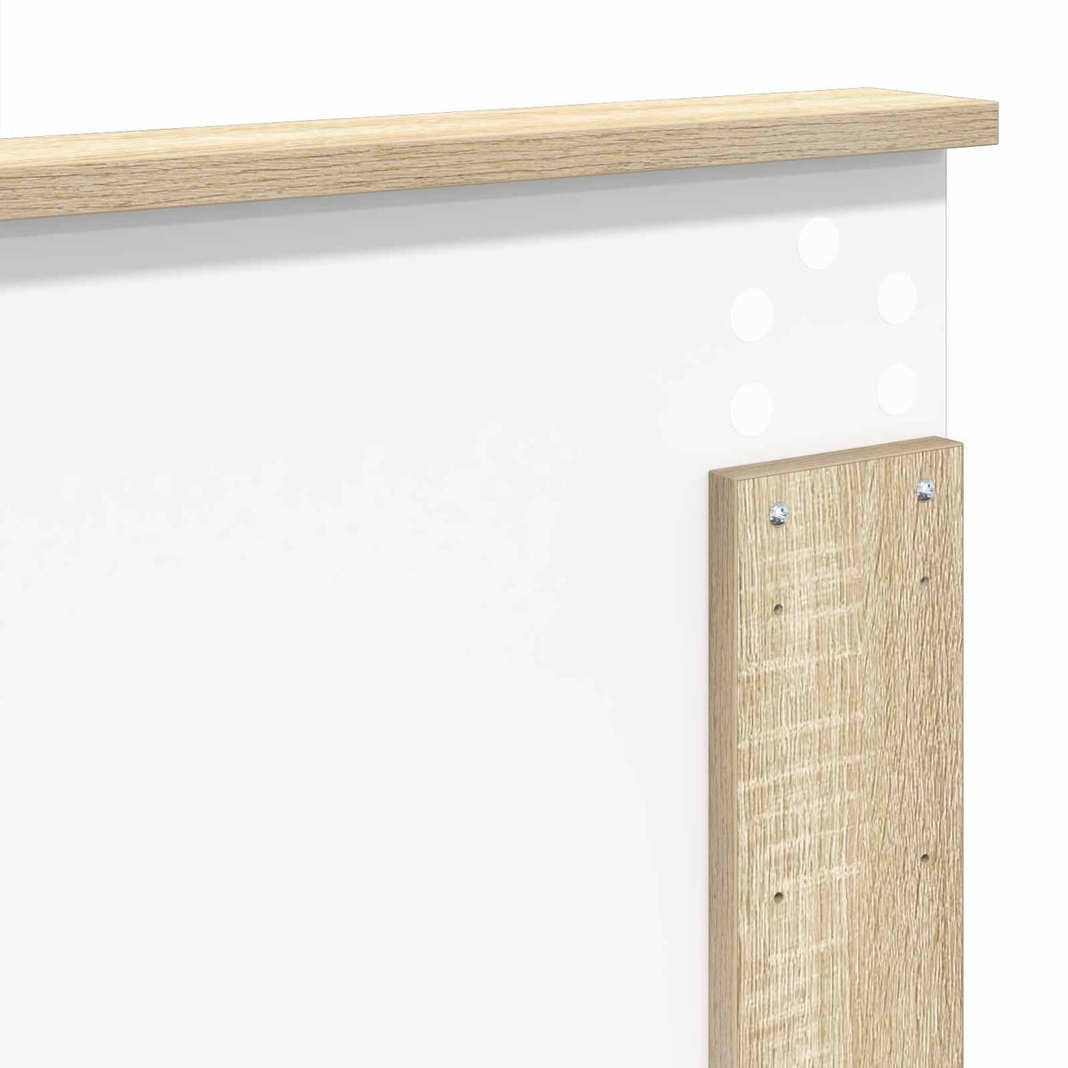 Seng Med Oppbevaring Sonoma Eik 180 X 200 Cm Konstruert Tre