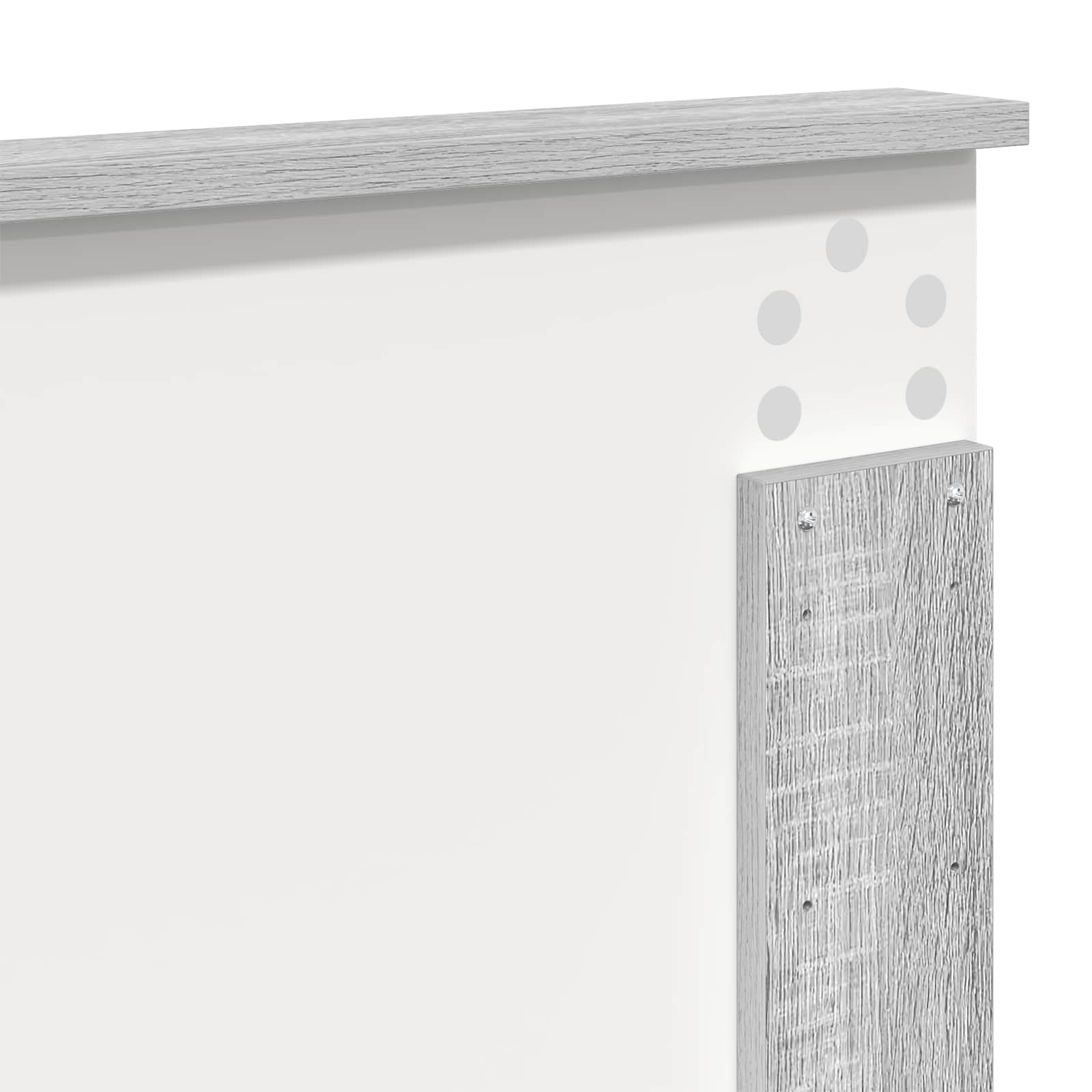 Seng Med Oppbevaring Grå Sonoma 180 X 200 Cm Konstruert Tre