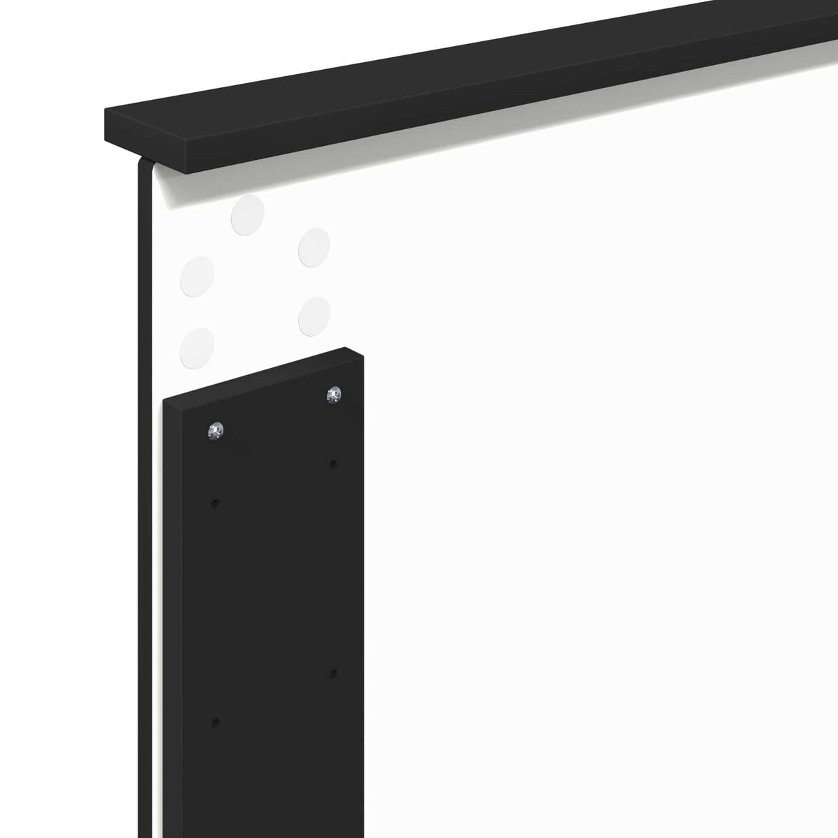 Seng Med Oppbevaring Med Skuff Svart 90 X 190 Cm Konstruert Tre