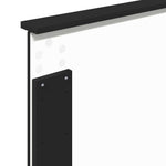 Seng Med Oppbevaring Med Skuff Svart 90 X 190 Cm Konstruert Tre