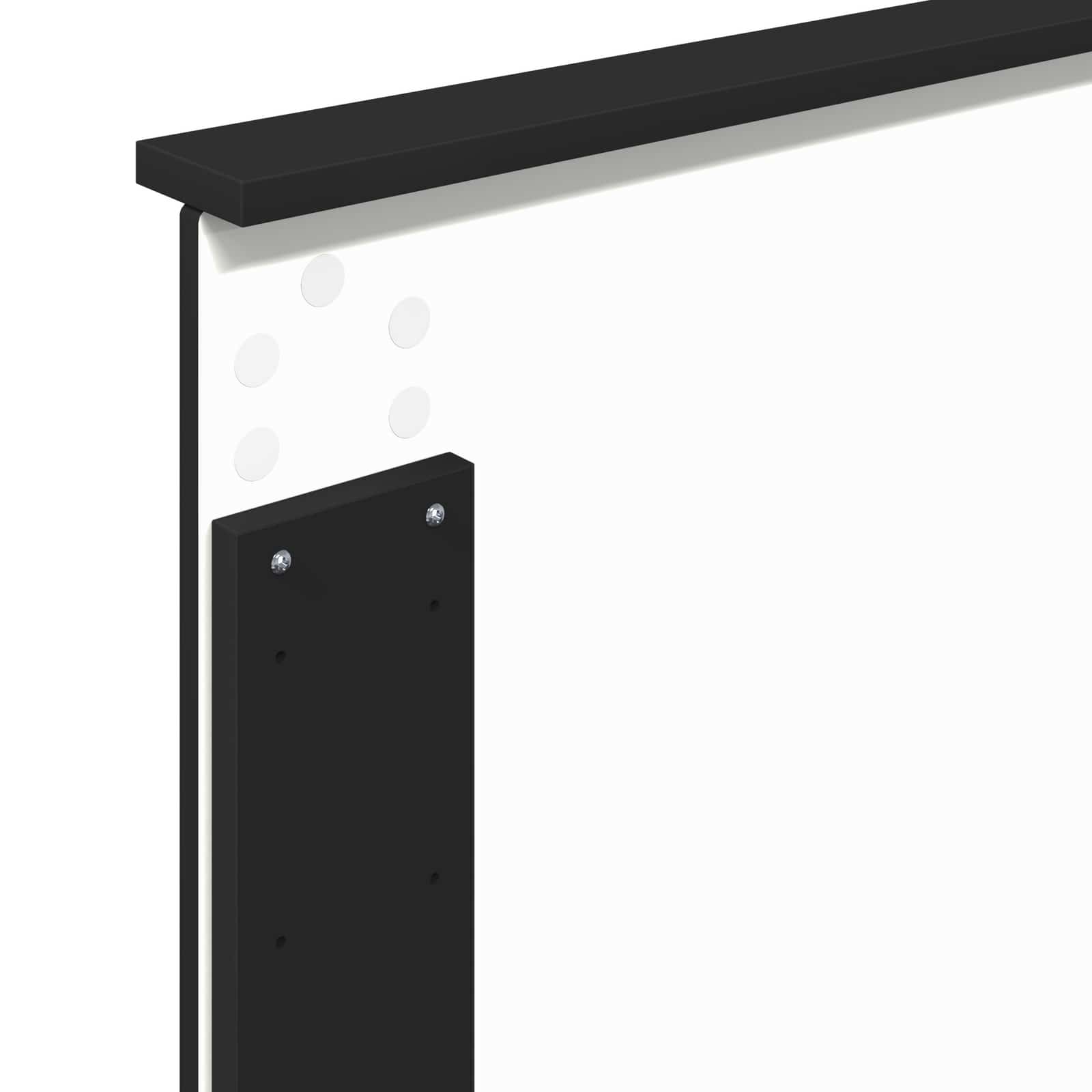 Seng Med Oppbevaring Med Skuff Svart 90 X 190 Cm Konstruert Tre