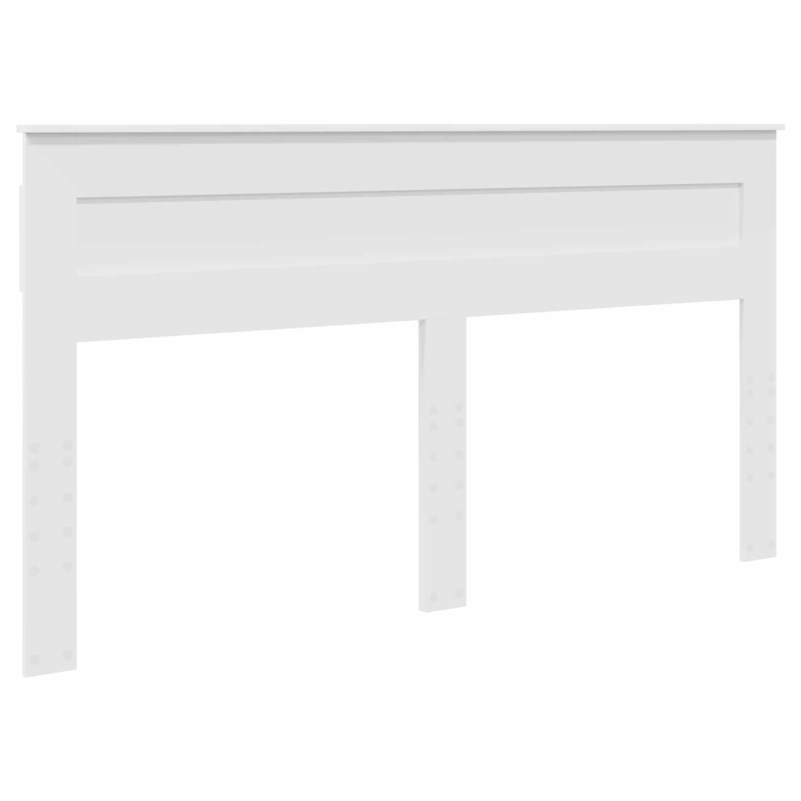 Seng Med Oppbevaring Med Skuff Hvit 180 X 200 Cm Konstruert Tre