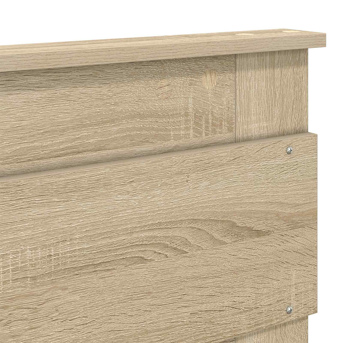 Seng Med Oppbevaring Sonoma Eik 180 X 200 Cm Konstruert Tre