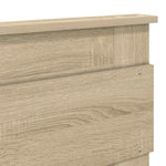 Seng Med Oppbevaring Sonoma Eik 180 X 200 Cm Konstruert Tre