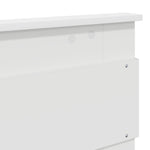 Seng Med Oppbevaring Med Skuff Hvit 160 X 200 Cm Konstruert Tre