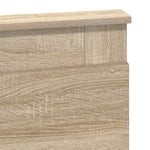 Seng Med Oppbevaring Sonoma Eik 120 X 200 Cm Konstruert Tre