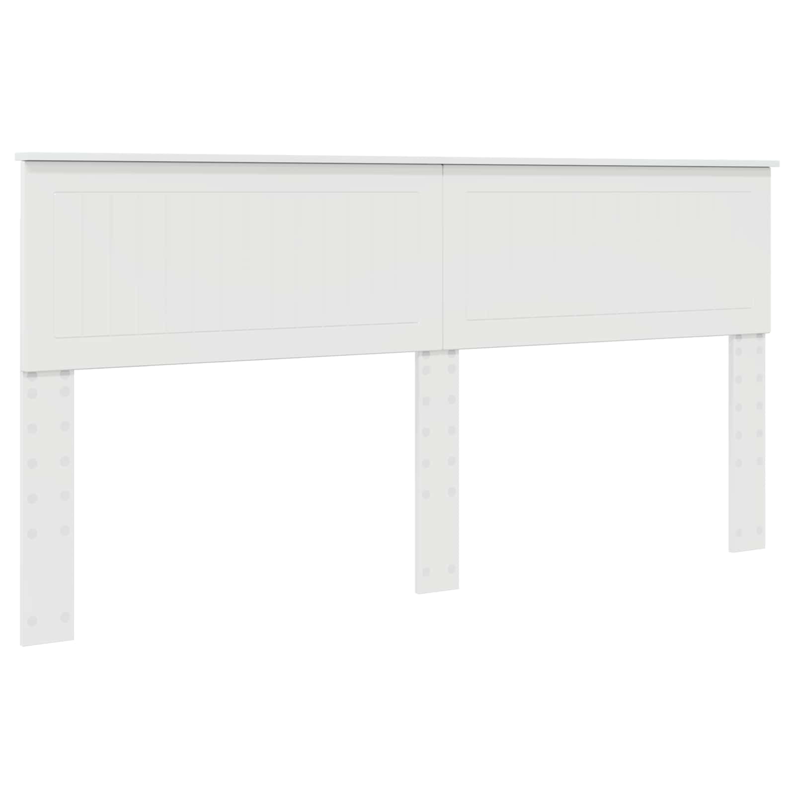 Seng Med Oppbevaring Med Skuff Hvit 180 X 200 Cm Konstruert Tre