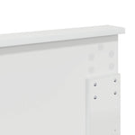 Seng Med Oppbevaring Med Skuff Hvit 160 X 200 Cm Konstruert Tre