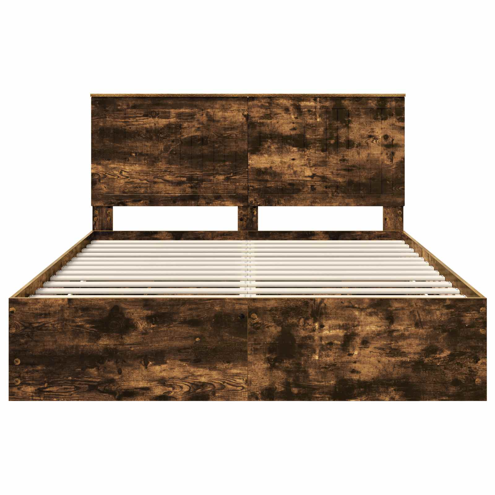 Sengestamme Med Hodegjerde Røkt Eik 150 X 200 Cm Ingeniørtre