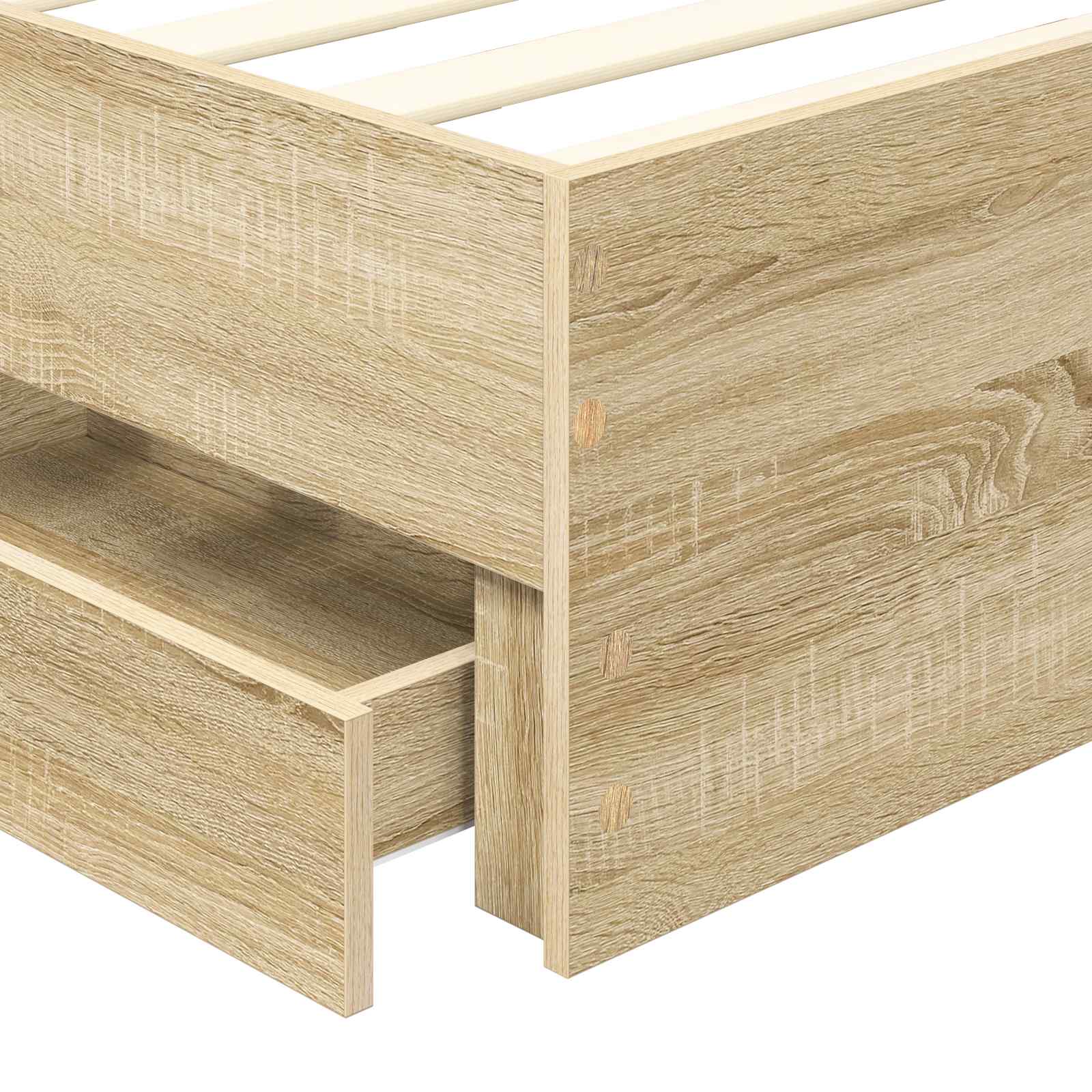 Sengestamme Med Skuff Sonoma Eik 75 X 190 Cm Ingeniørtre