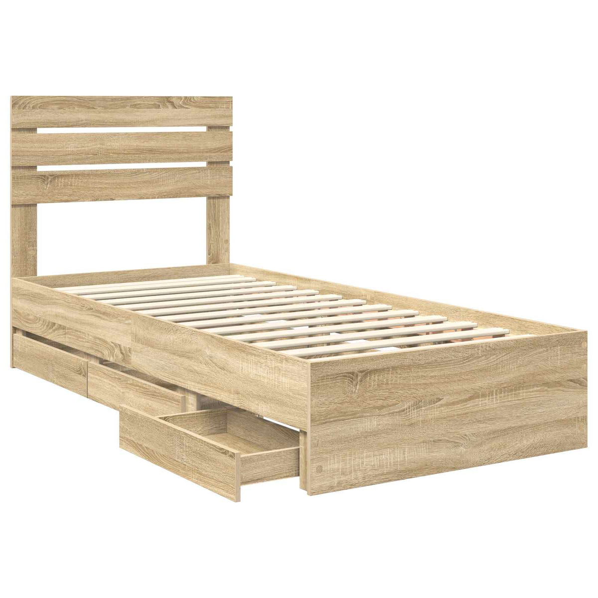Sengestamme Med Skuff Sonoma Eik 75 X 190 Cm Ingeniørtre