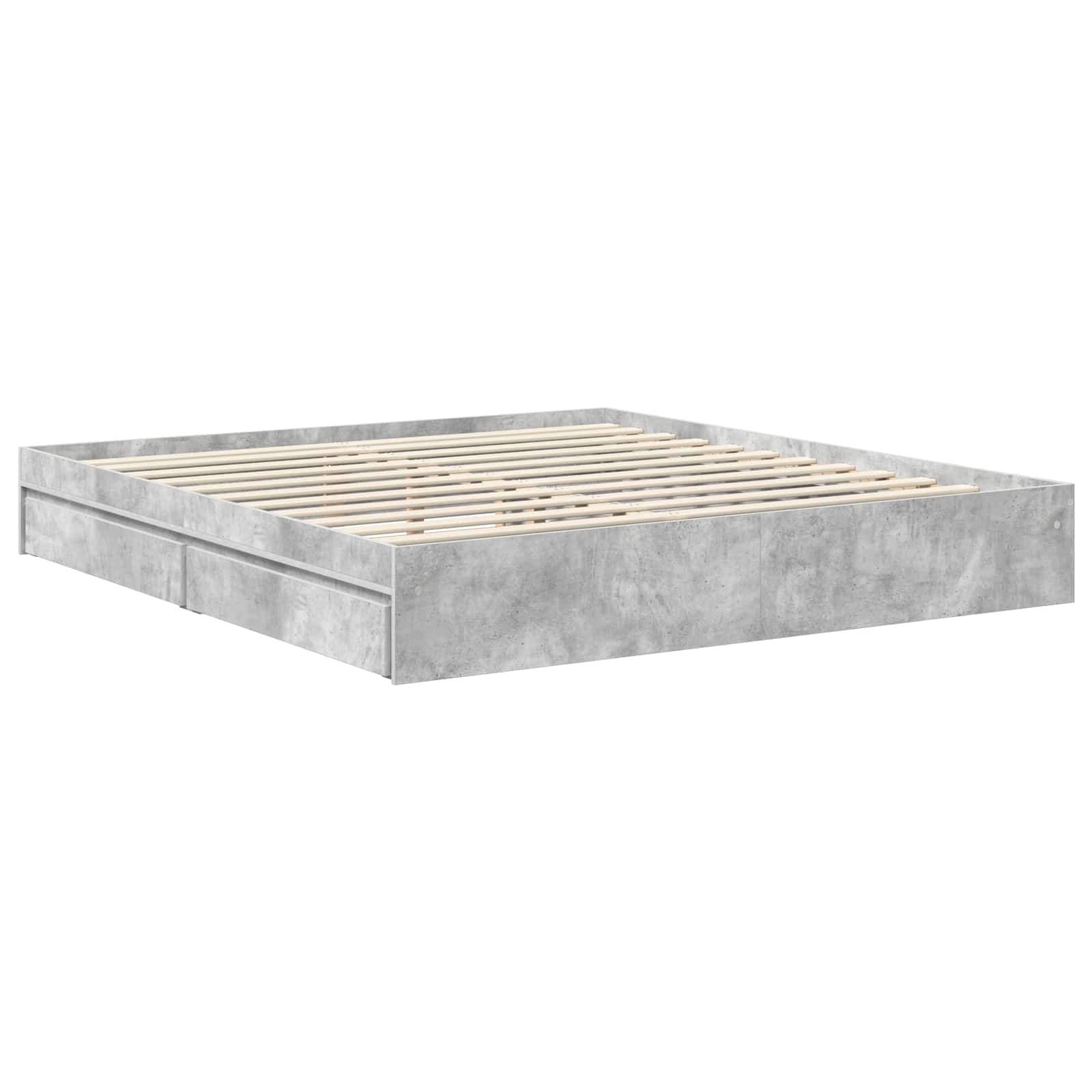 Seng Med Oppbevaring Sonoma Eik 180 X 200 Cm Konstruert Tre