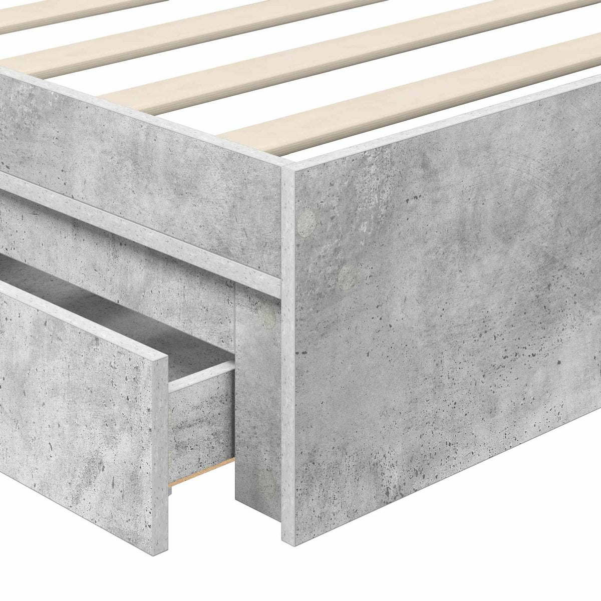 Seng Med Oppbevaring Sonoma Eik 120 X 200 Cm Konstruert Tre