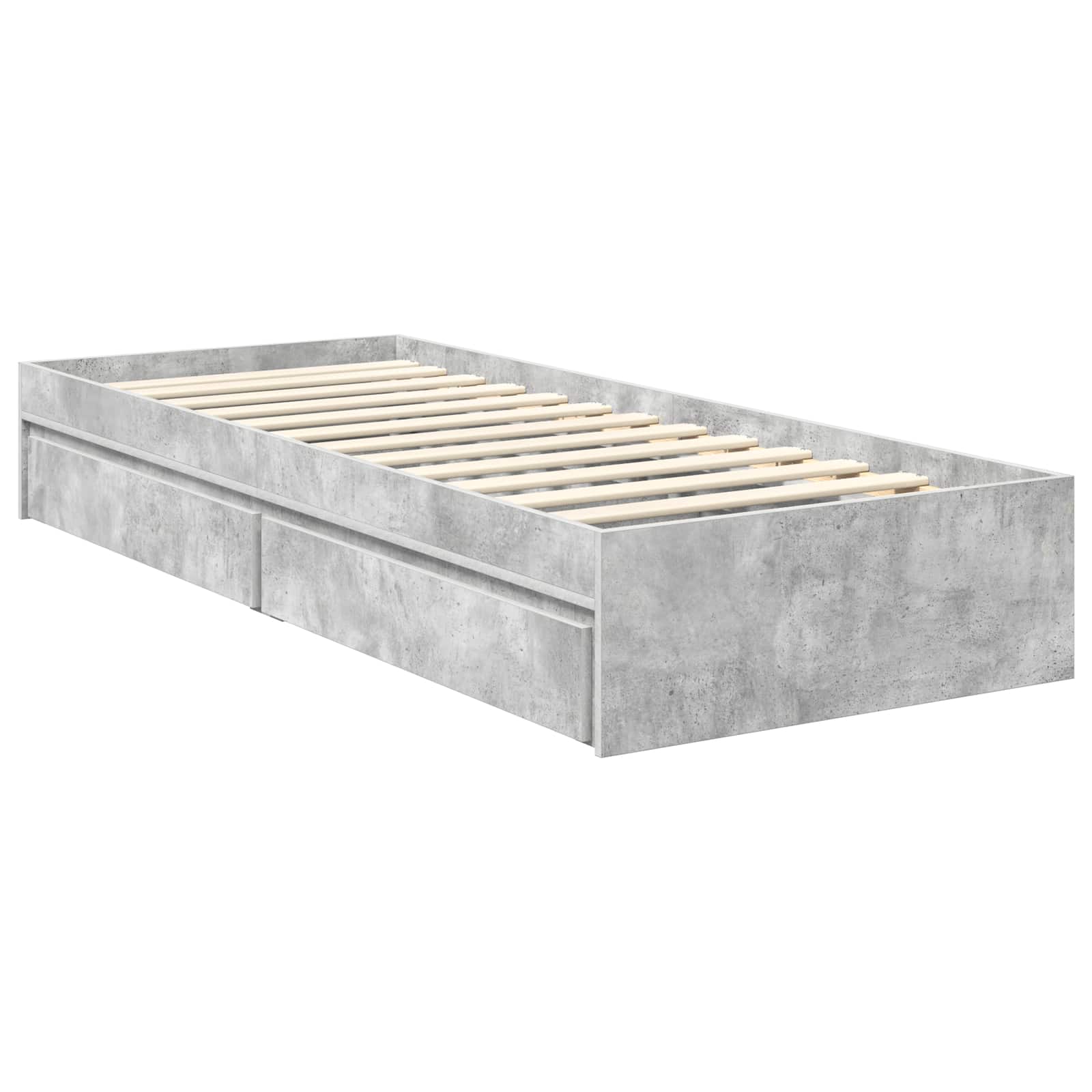 Seng Med Oppbevaring Sonoma Eik 120 X 200 Cm Konstruert Tre