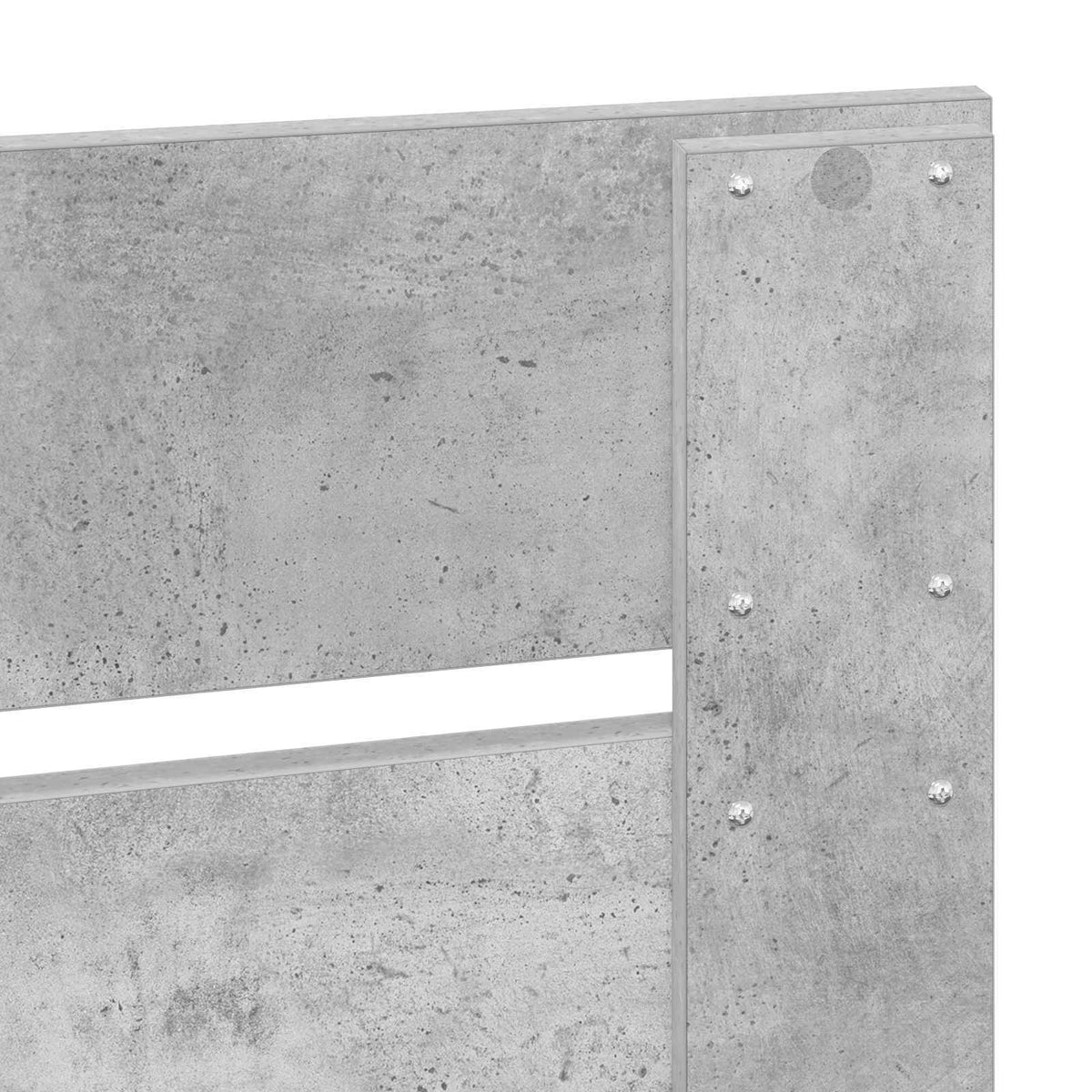 Sengestamme Med Skuff Betonggrå 160 X 200 Cm Konstruert Tre