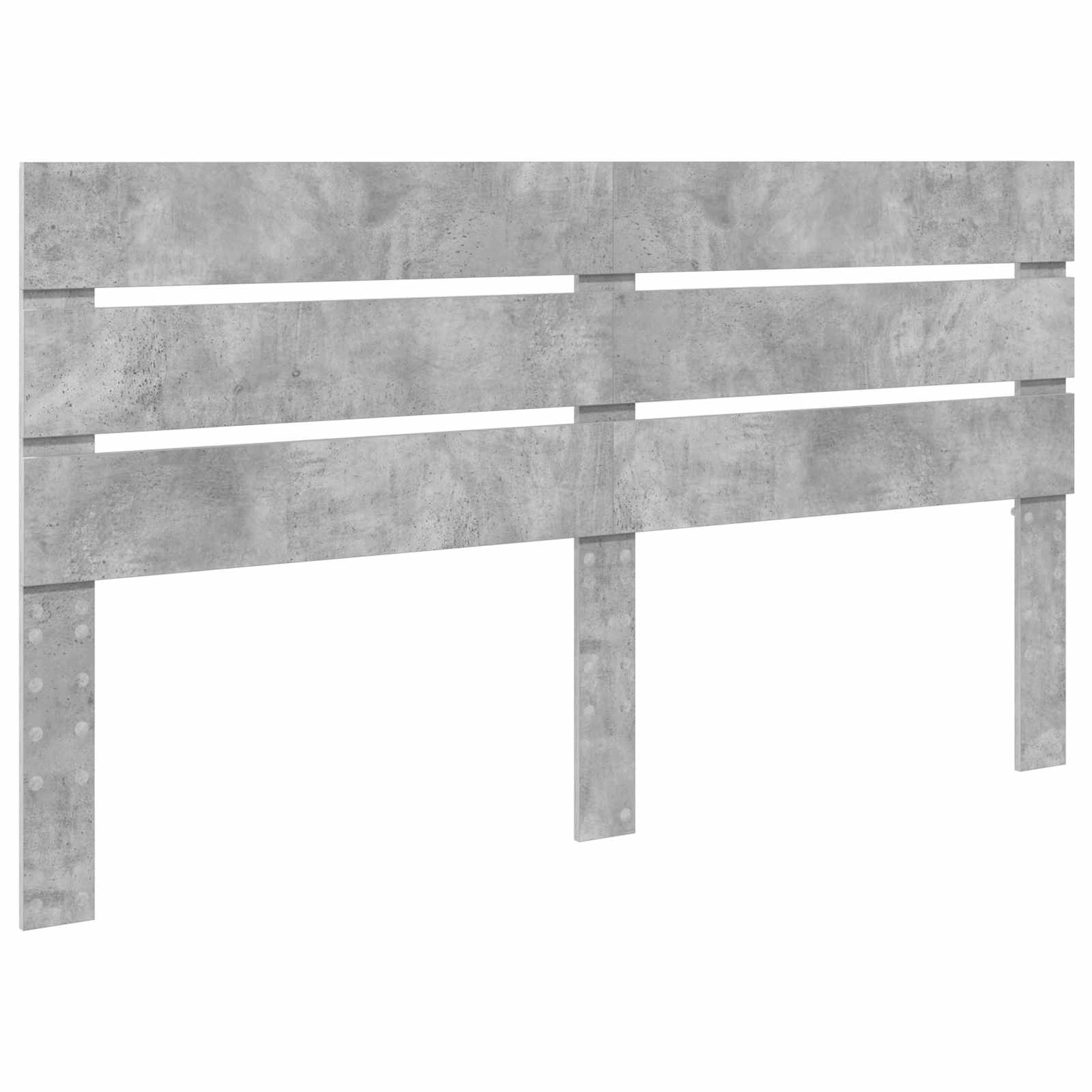 Sengestamme Med Skuff Betonggrå 160 X 200 Cm Konstruert Tre