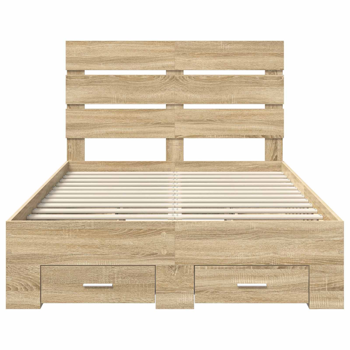 Sengestamme Med Skuff Sonoma Eik 135 X 190 Cm Konstruert Tre