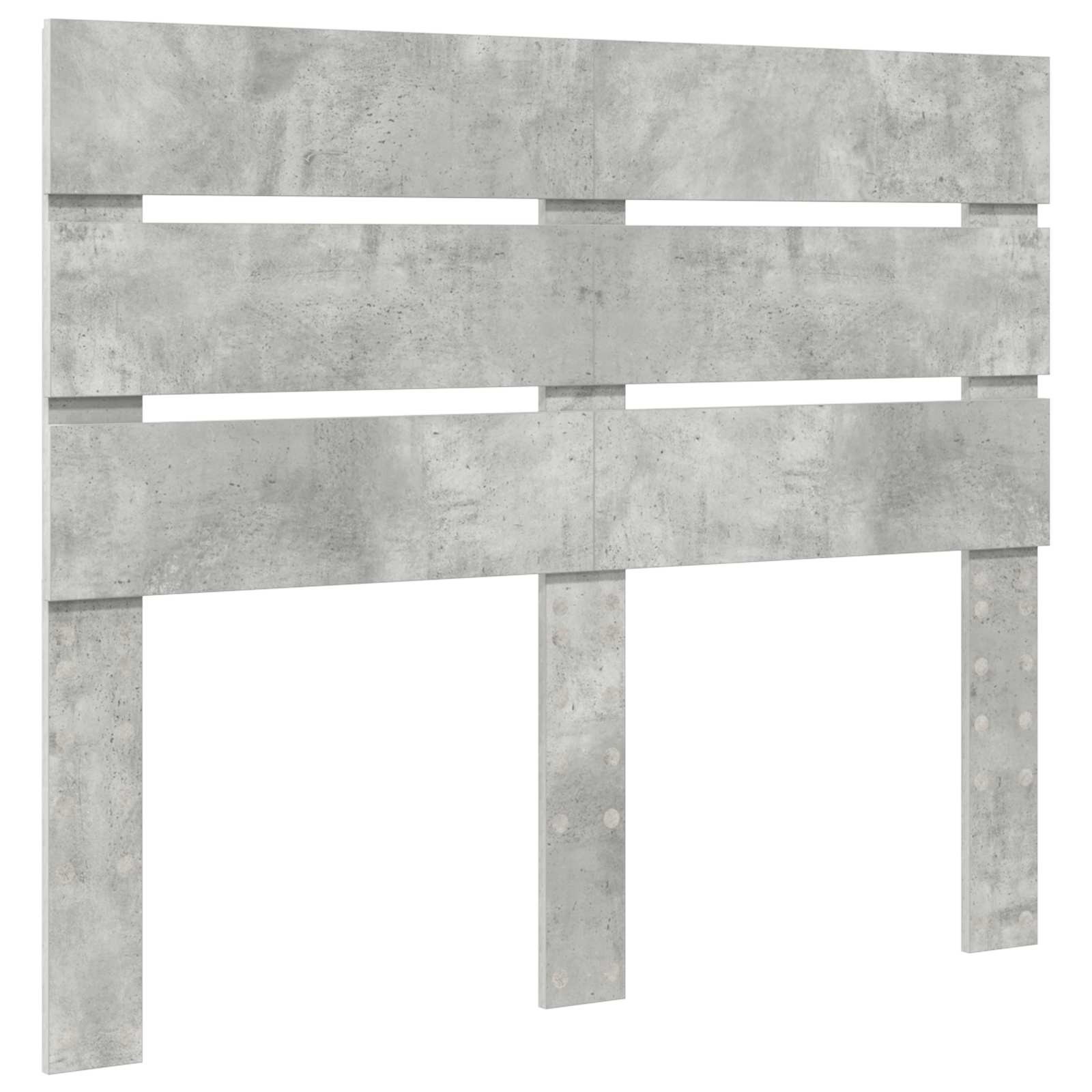 Sengestamme Med Skuff Betonggrå 135 X 190 Cm Konstruert Tre