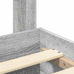 Sengestamme Med Skuff Grå Sonoma 135 X 190 Cm Konstruert Tre