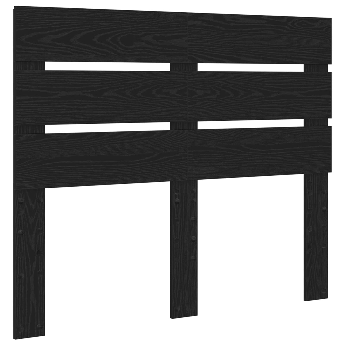 Sengestamme Med Skuff Svart Eik 120 X 190 Cm Konstruert Tre