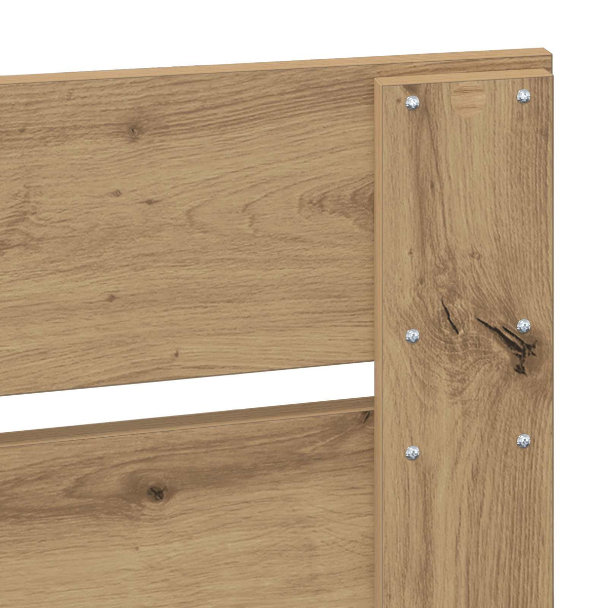 Sengestamme Med Skuff Artisan Eik 120 X 190 Cm Konstruert Tre