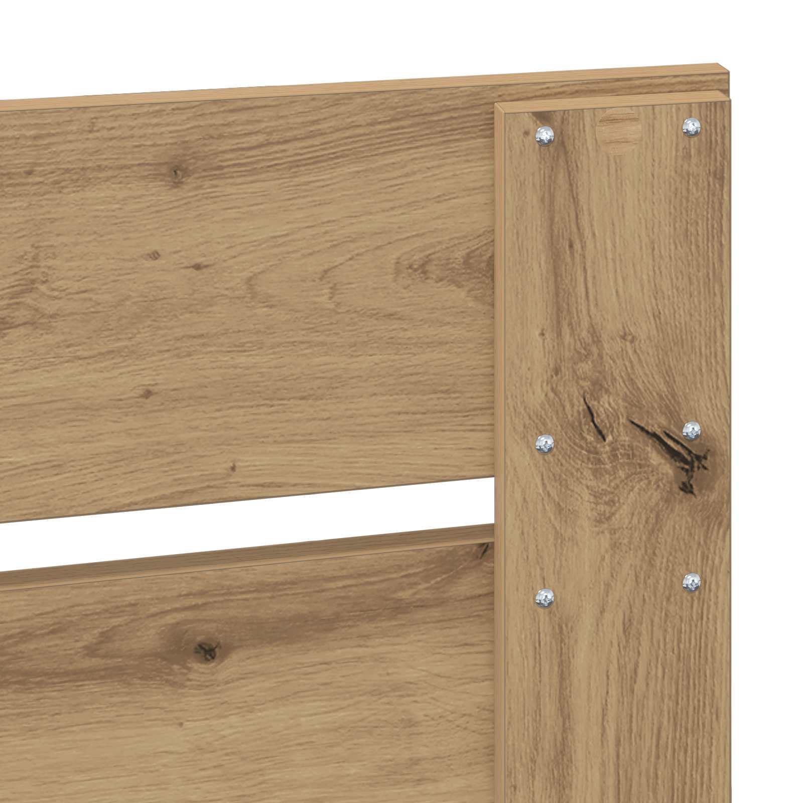 Sengestamme Med Skuff Artisan Eik 120 X 190 Cm Konstruert Tre