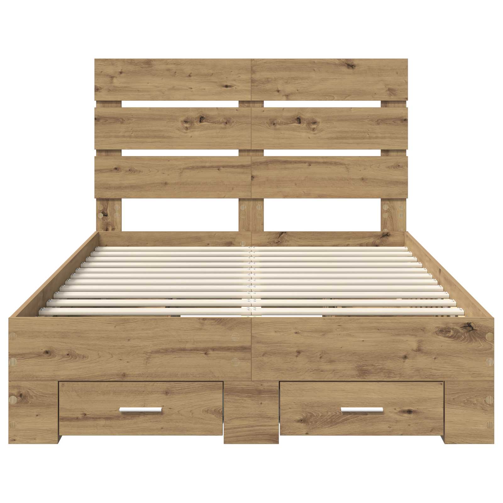 Sengestamme Med Skuff Artisan Eik 120 X 190 Cm Konstruert Tre