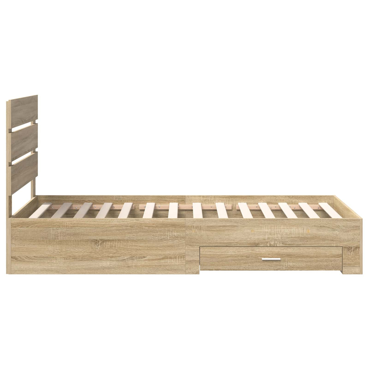 Sengestamme Med Skuff Sonoma Eik 90 X 190 Cm Konstruert Tre