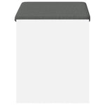 Gangbenk Hvit 63 X 38 X 45 Cm Konstruert Treverk Og Stoff