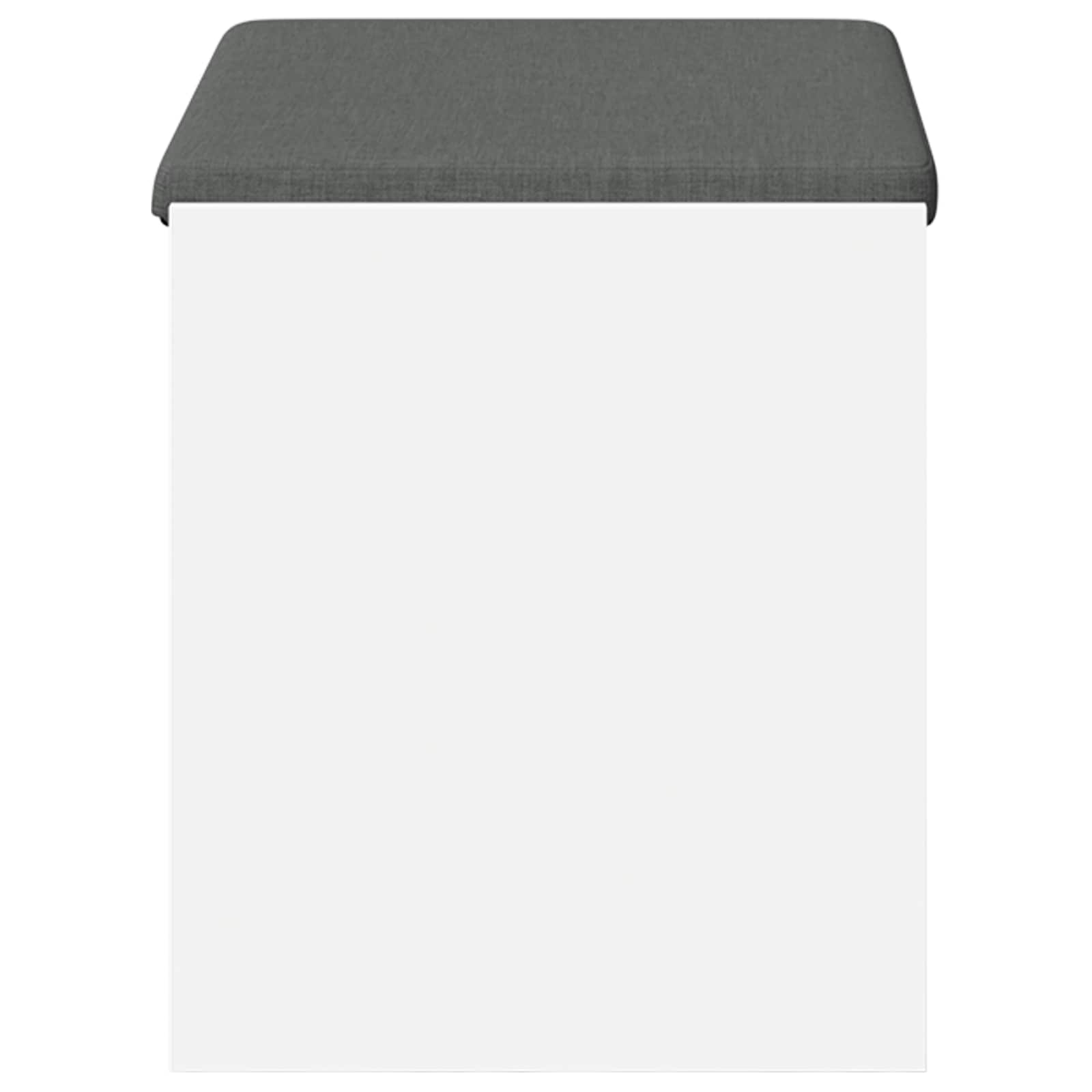Gangbenk Hvit 63 X 38 X 45 Cm Konstruert Treverk Og Stoff