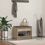Gangbenk Sonoma Eik 63 X 38 X 45 Cm Konstruert Treverk Og Stoff