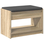 Gangbenk Sonoma Eik 63 X 38 X 45 Cm Konstruert Treverk Og Stoff