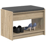 Gangbenk Sonoma Eik 63 X 38 X 45 Cm Konstruert Treverk Og Stoff