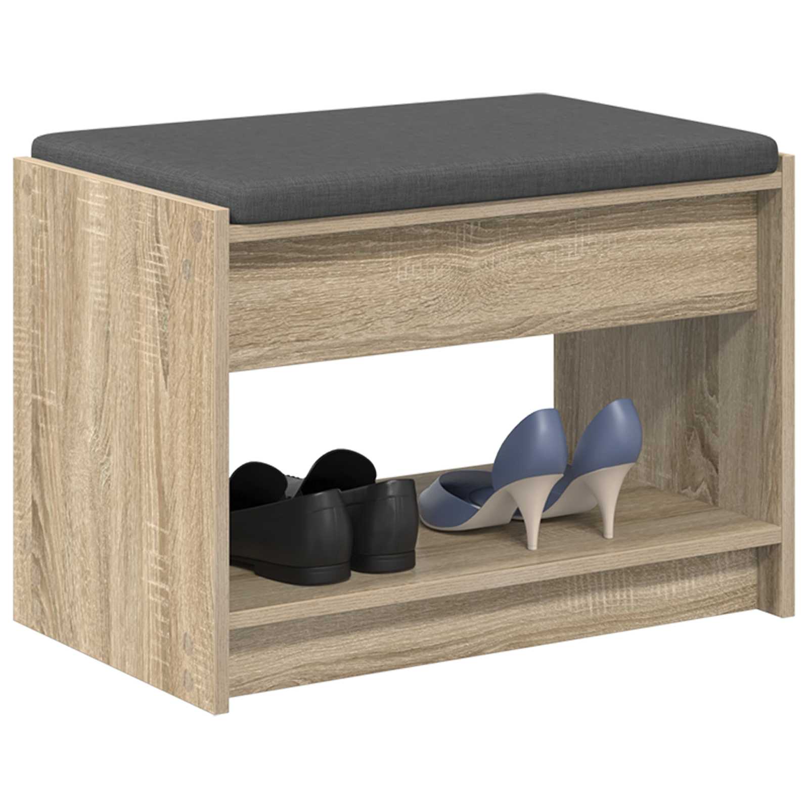 Gangbenk Sonoma Eik 63 X 38 X 45 Cm Konstruert Treverk Og Stoff