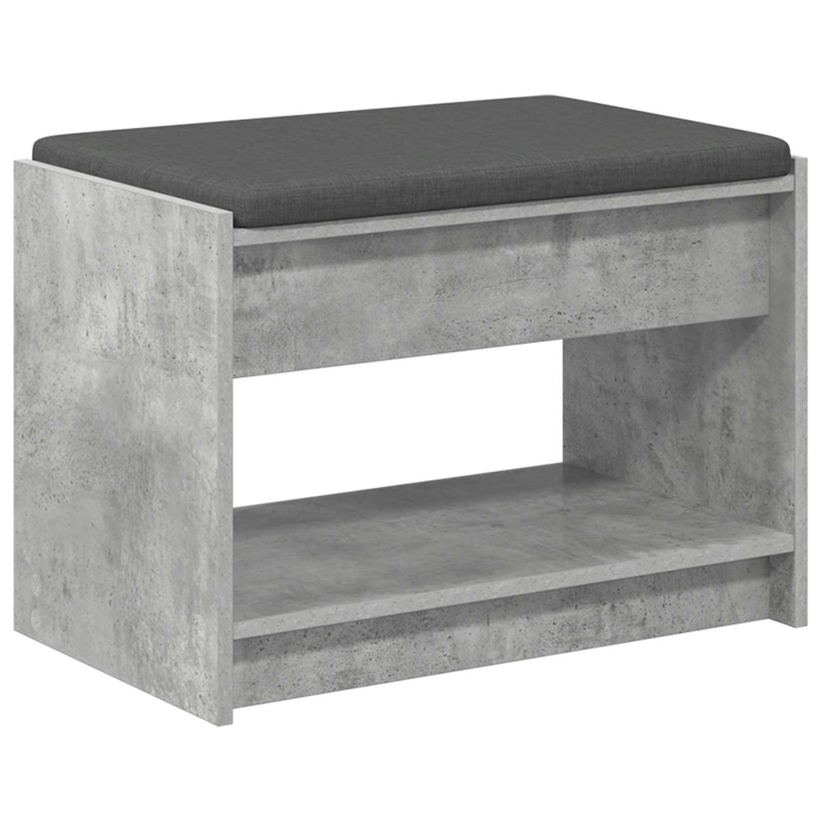 Gangbenk Betonggrå 63 X 38 X 45 Cm Konstruert Treverk Og Stoff