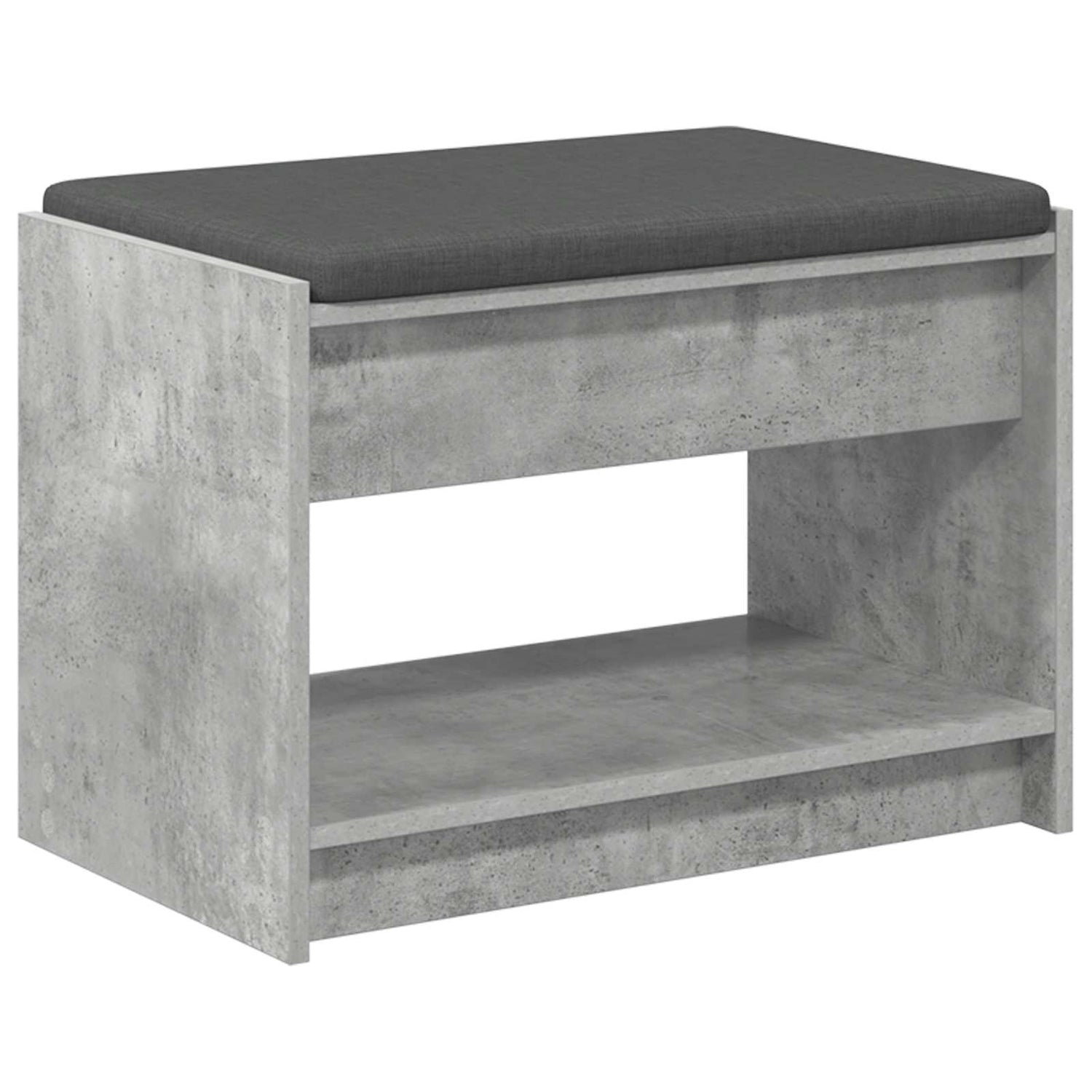 Gangbenk Betonggrå 63 X 38 X 45 Cm Konstruert Treverk Og Stoff