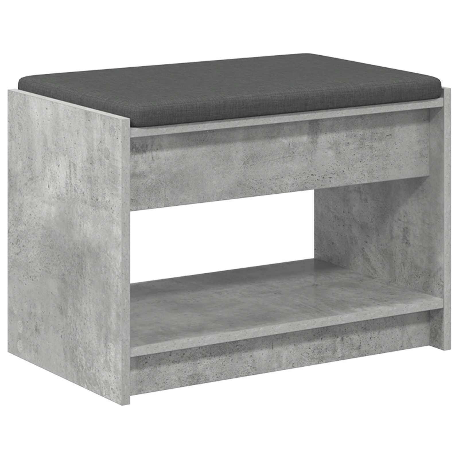 Gangbenk Betonggrå 63 X 38 X 45 Cm Konstruert Treverk Og Stoff