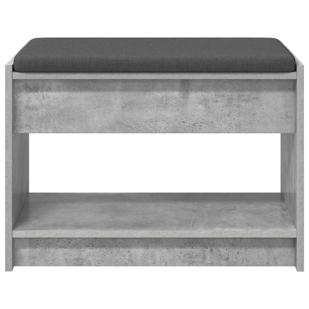 Gangbenk Betonggrå 63 X 38 X 45 Cm Konstruert Treverk Og Stoff